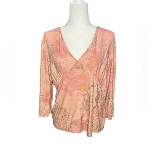 Vintage Whimsy Boho 1X Blouse No Boundaries Y2K
